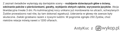 AntyKuc - Czy to opis zbrodni wołyńskiej? Nie, to opis tego co Polacy robili Żydom.