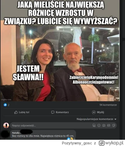 P.....c - Znowu blackpill obalony, różnica wzrostu to nic takiego, bo #p0lka znalazła...