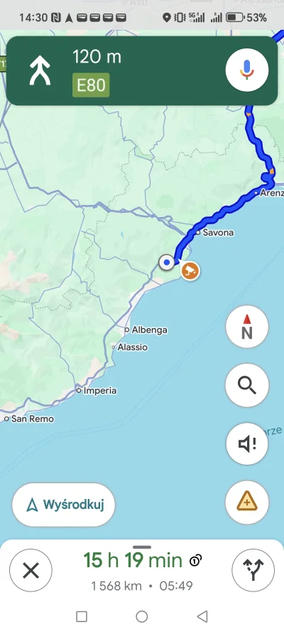 motospamer - Eno tyle to nie. Przed 11 wyjechałem z Santropezowic. Hasztag DzieckoAut...