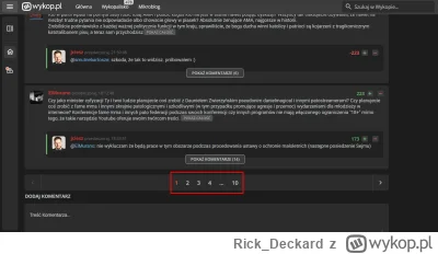 Rick_Deckard - @wykop: Weźcie coś zróbcie z komentarzami pod znaleziskiem. Nie może i...