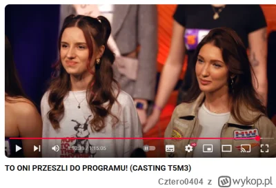 Cztero0404 - Dobra, kolejny absurd tego castingu. Jeśli wiedzieli z góry, że nie wezm...