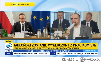 Kielek96 - Co ten Jabłoński taki spocony, on rzeczywiście jest teraz w tarapatach ? #...