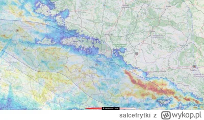 salcefrytki - w tym momencie to zdecydowanie mocniejsze opady są w okolicach Krakowa ...