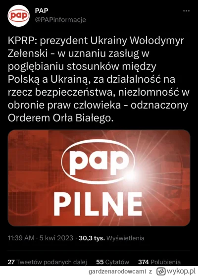 gardzenarodowcami - dobry ból dupy ruskich onuc pod tym postem XD przecież to odznacz...