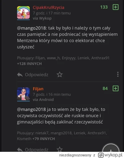 niezdiagnozowany - Wyżej wspomniane screeny komenatrzy to też złoto. Ruskie onuce i g...