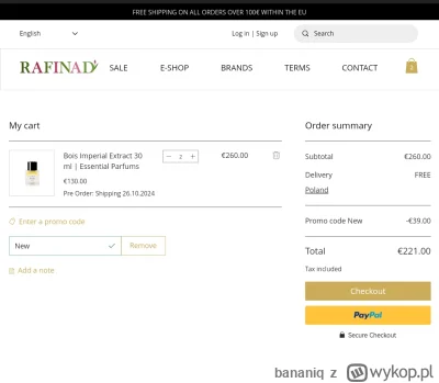 bananiq - Czy ktoś ma przecieki po ile będzie BI Extrait w PL? Premiera jutro ( ͡º ͜ʖ...