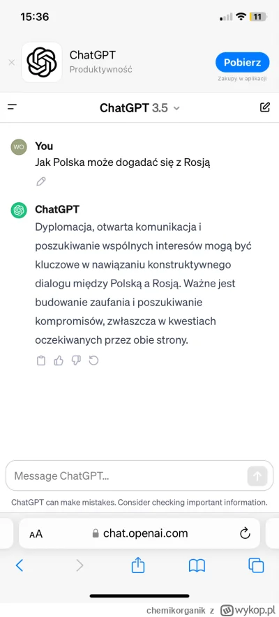 chemikorganik - Polska z Rosją ma kilka zbieżnych interesów. Rosja nie chce żeby Pols...