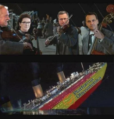 L.....y - ♪♪♪♪♪ Zostawcie Titanica!
Nie wyciągajcie go!
Tam ciągle gra muzyka
A oni w...