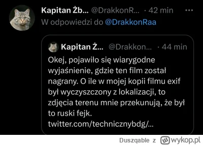 Duszqable - @musiol108: powielasz fejura, który dopiero co latał na Twitterze
Gosc, k...