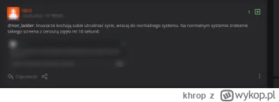 khrop - @Bpnn: no trudne w c--j to było, fedora z KDE hier.