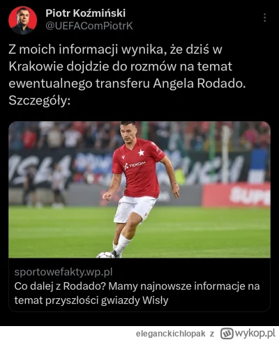 e.....k - Koźmiński zazwyczaj ma sprawdzone info. Mam nadzieję, że nic z tego nie będ...
