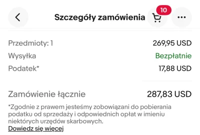 Hopsa - Skoro u nas jest VAT, a u nich nie ma, to za co ja zapłaciłam właśnie $17,88 ...