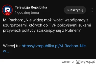 wortor - Ciekawe co tam w jedynej prawdziwie polskiej telewizji tvrepublika. Pewnie o...