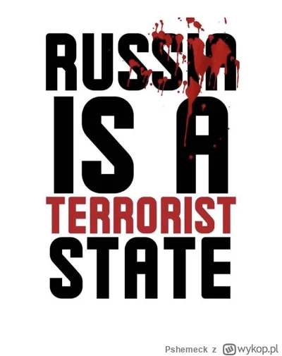 Pshemeck - Jako narodowiec przypominam, że Rosja to terrorystyczne państwo. Im szybci...