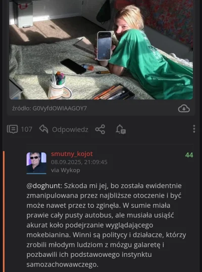 smutny_kojot - > To wasze prawackie patoszambo świętowało zamordowanie niewinnej przy...