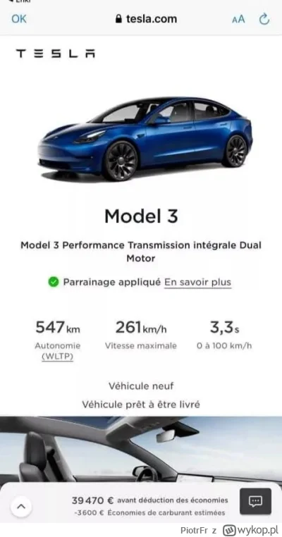 PiotrFr - Jak Tesla będzie częściej takie promocje robić, to czarno widzę konkurencje...