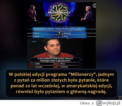 Ukiss - 21 kwietnia 2022 roku w polskiej edycji "Milionerów" padło pytanie za milion ...