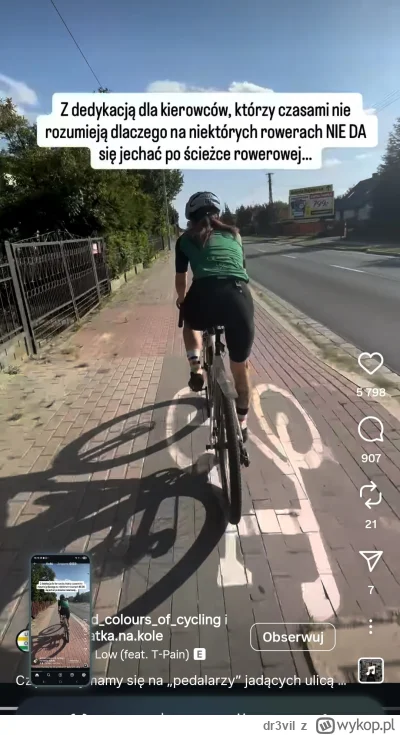 dr3vil - To po cholerę kupować rower, którym nie da się legalnie (czyli po ścieżce) j...