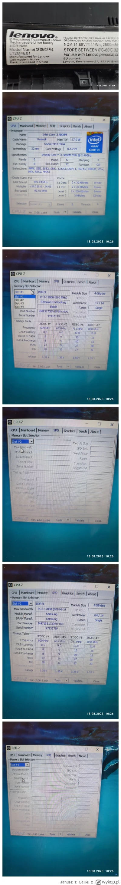 JanuszzGalilei - Pany planuje modernizacje starego Ideapad Z710. Mam trzy pytania:
1....