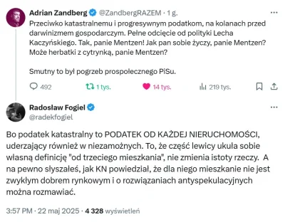 Tommy__ - Pisowcy już jakieś fikoły odwalają, że katastralny to jest podatek od KAŻDE...