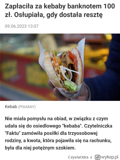 CzystaOdra - > Wzięłam trzy rzeczy na wynos. Gdy wróciłam do domu, nastoletni syn wyj...