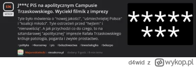 d4wid - Idealne znalezisko do wyłapywania pisowców z konfiarzamiXD.

Polecam na czarn...