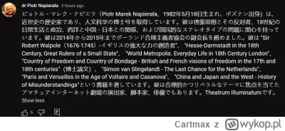 Cartmax - dr Piotr Ni-habuo najwidoczniej nie zapomniał o swojej chińskiej widowni xD...