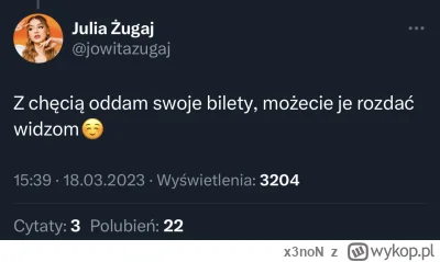 x3noN - Jednak już nie chce bilecików ( ͡° ͜ʖ ͡°)