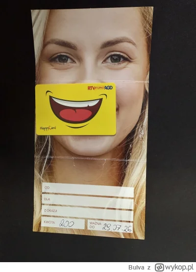 Bulva - #rtveuroagd #sprzedam  Mam na sprzedaż kartę podarunkowa o wartości 200 zł do...