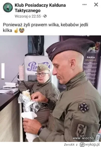 ZeroX4 - #jablonowski Gruby jaki nienapasiony jak łakomie patrzy na cudzego kebza