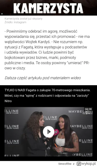 timeofthe - #famemma artykuły np na WP jakie to patoinflu są strasznie żeby nie promo...