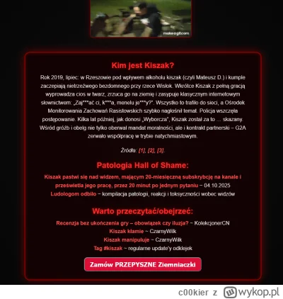 c00kier - #kiszak propozycja upgrade'u kiszak.pl ( ͡° ͜ʖ ͡°)