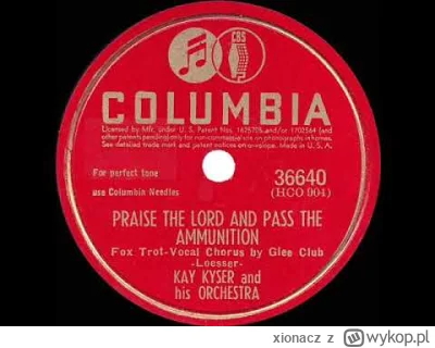 xionacz - Praise The Lord And Pass The Ammunition 
#muzyka #40s i trochę #fallout
