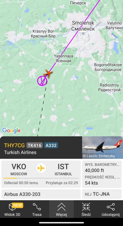 rewizjonista - #flightradar24 i jeszcze jedno kółko