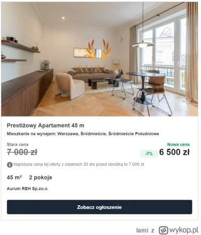 lami - Uwaga. Spadki na rynku najmu!

Rabat 7% na apartament Wieniawy. Nic tylko brać...