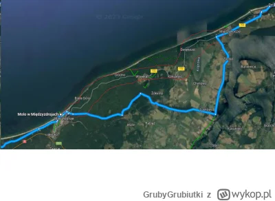 GrubyGrubiutki - Czy ta trasa jest normalnie przejezdna rowerem(czerwona)? Warto tam ...