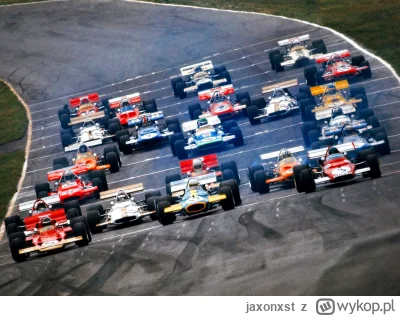 jaxonxst - Start Grand Prix Wielkiej Brytanii w 1970 roku na torze Brands Hatch.
#f1 ...