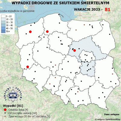 Salido - Minął 16. (z 70) dzień wakacji.

W ciągu ostatniej doby miały miejsce 4 wypa...