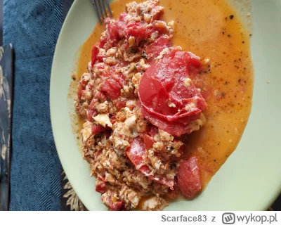 Scarface83 - #przegryw jajecznice zrobilem . Zawsze taka sama robie pomidory, duzo se...