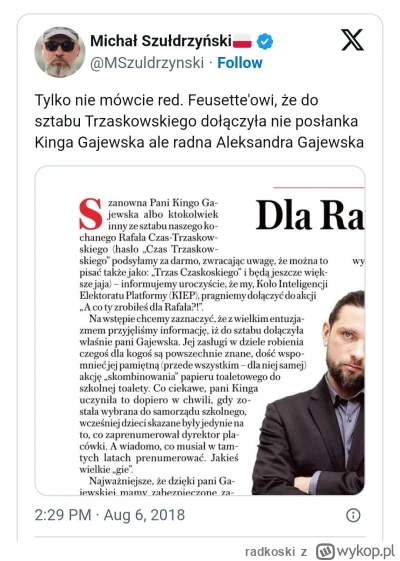 radkoski - @splinter96: Typowy wąchoch...uj PiSowski 😎