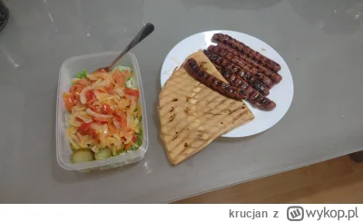 krucjan - Wczorajszy posiłek:
Parówki z sarniny i dzika, nalesnik z serem, warzywa.

...