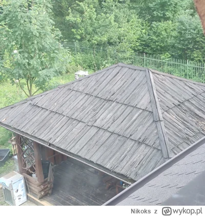 Nikoks - muszę zrobić dach w altanie, pod tym próchnem jest eleganckie deskowanie, ro...