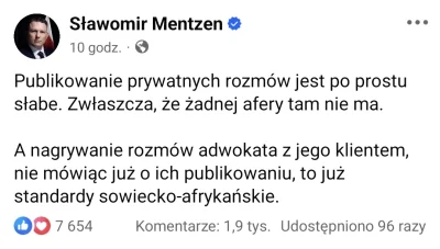 theOstry - Mentzen rigcz 100% 
Polecam za to sekcje komentarzy.
Chyba Sławkowi też pu...
