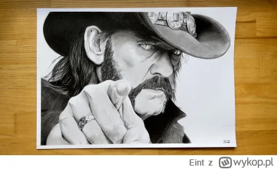 Eint - Lemmy. Portret wykonany w formacie a3. #rysujzwykopem #rysunek
