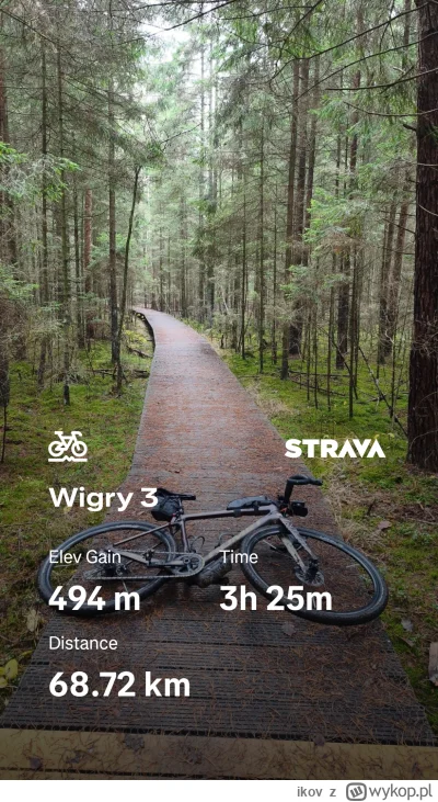 ikov - 347 916 + 69 = 347 985

Pojeżdżone z Żoną wokół jeziora Wigry. Byliśmy na koni...