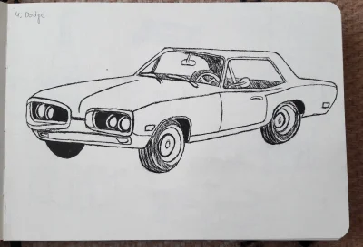 jedennadziesiec - #rysujzwykopem #inktober
tag autorski: #zmarnowanypapier

4. DODGE
...