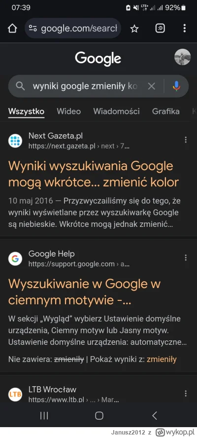 Janusz2012 - Witam z wieczora, od wczoraj coś chyba poklikałem i mam pomarańczowe wyn...