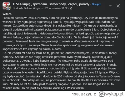 1988BaZyL - Kobieta kupiła używaną Teslę z niewielkim przebiegiem. Jak się później ok...