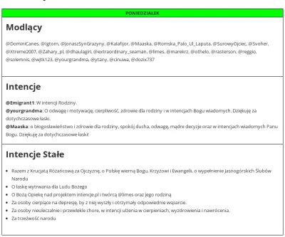 dendrofag - @DominiCanes, @Igtorn, @JonaszSynGrazyny, @Kalafijor, @Maaska, @RomskaPal...