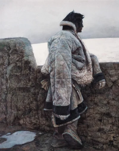 GARN - #sztuka #art #malarstwo #obrazy autor:  Ai Xuan, Dusk Eve, 1989, oil on canvas...